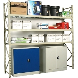 Lagerhylla 300-600kg/hyllplan stålplan Longspan MAXI