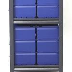 Lagerbackshylla 1982x1000x500 144 backar 250x148x130mm PPS