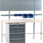 Perforerad C-Profil pelare för arbetsbänk 2000x48x30 mm