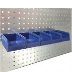 Arbetsbord 2000x800 + hylla, verktygstavla, 10 backar, skiva HPL