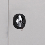 Förvaringsskåp CLICK 2 hyllor, 900x900x450 RAL 7035/7035 omonterat