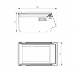 Plockback PPS 250x148x130mm