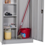 Siivouskaappi 2:lla ovella 1820x900x500 RAL 7035 kasattava