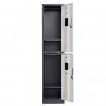 Lokerokaappi 4:lla ovella 1820x800x500, RAL7035 kasattava