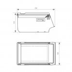 Plockback PPS 250x148x130mm grå