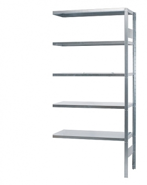 Följesektion 2100x1000x400 begagnad, 5 hyllor