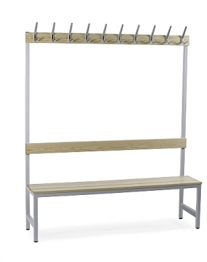 Bänk med 6 krokar, 1700x900x400