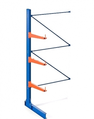 Grenställ följdsektion enkelsidigt 2500Hx1500Bx1300D 1 pelare+3 arm 1000mm/400kg
