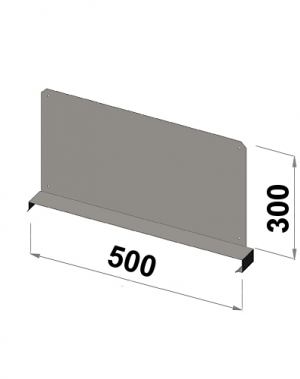 Hyllavdelare 500x300 zn
