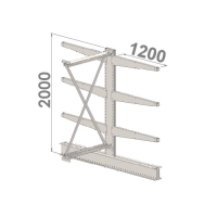 Grenställ följesektion 2000x1000x2x1200,6 x arm