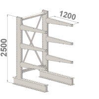 Grenställ startsektion 2500x1000x1200,6 x arm