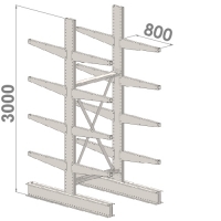 Grenställ startsektion 3000x1000x2x800,16 x arm