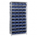 Lagerbackshylla 2100X1000X600 mm, 40 backar 600x240x150 mm