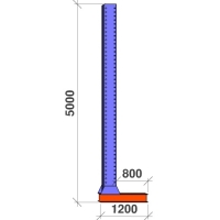 L-pelare 5000x800 HEAVY