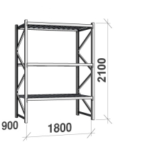Maxi starter bay 2100x1800x900 480kg/level,3 levels with steel decks