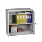 Förvaringsskåp CLICK 2 hyllor, 900x900x450 RAL 7035/7035 omonterat