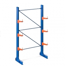 Grenställ grundsektion enkelsidigt 2500Hx1500Bx900D 2 pelare+6 arm 600mm/500kg
