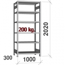 Startsektion 2020x1000x300 begagnade, 6 hyllor ZN Kasten