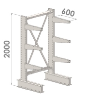 Grenställ startsektion 2000x1500x600,6 x arm