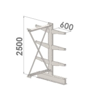 Grenställ följesektion 2500x1500x2x600,6 x arm