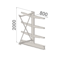 Grenställ följesektion 2000x1500x2x800,6 x arm