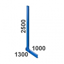 Grenställ enkelpelare 2500Hx1000/1300D STRONG