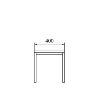 Metallbänk 400x290x420