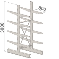 Grenställ startsektion 3000x1500x2x800,16 x arm