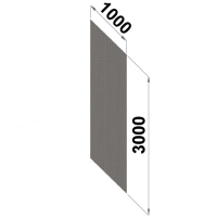 Perforerad ryggplåt 3000x1000