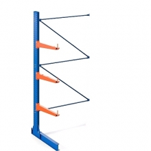 Grenställ följdsektion enkelsidigt 2500Hx1500Bx1300D 1 pelare+3 arm 1000mm/400kg