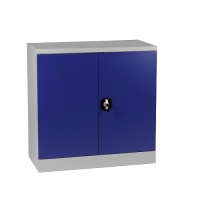 Förvaringsskåp CLICK 2 hyllor, 900x900x450 RAL 7035/5010 omonterat