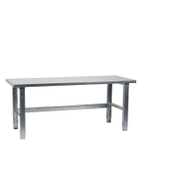 Arbetsbänk 1500x800 stål, bordsskiva och stativ galvaniserad