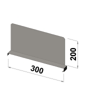 Hyllavdelare 300x200 zn
