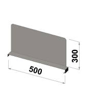 Hyllavdelare 500x300 zn