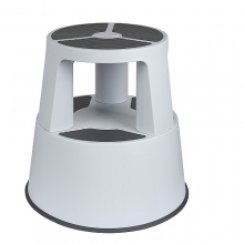Plastic kickstool, light gray, Wedo